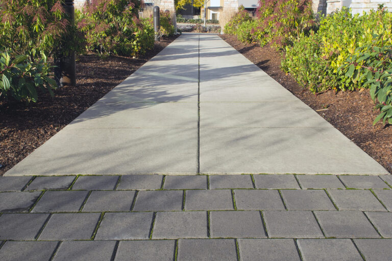 Commercial property hardscaping